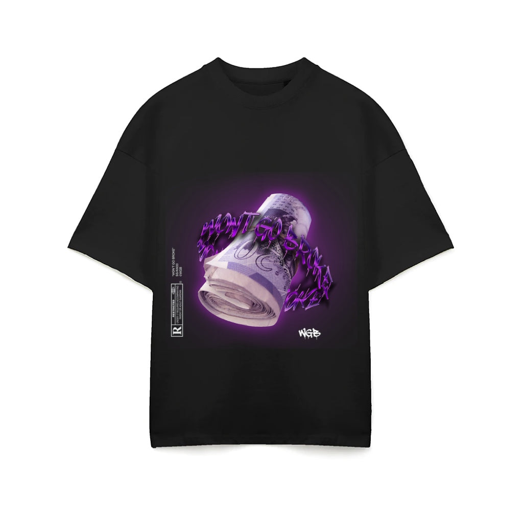 Purple Bands T-Shirt - Black